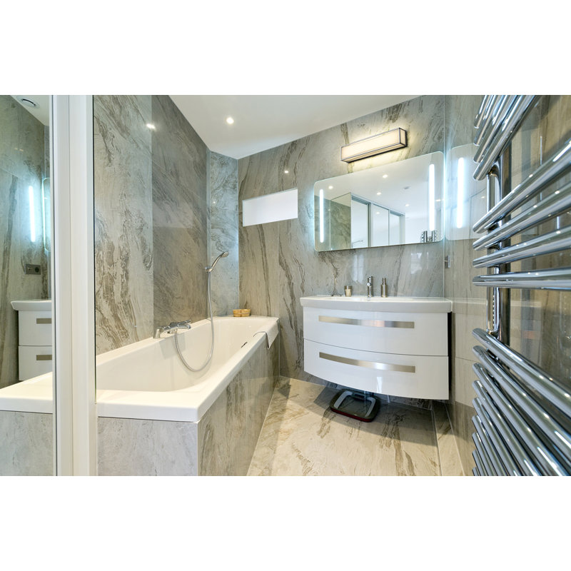 Éclairage pour salle de bain 2 lumières DEL à intensité variable Taio, Chrome