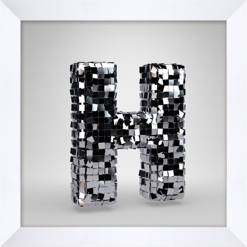 Disco Letter H Print by Mat Sanders