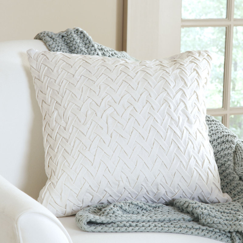Housse de coussin Willards, H 18" x l 18" x P 1", Ivoire