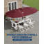 Grand parasol de patio 15 pi avec base et lumières solaires, parasol rectangulaire surdimensionné pour 8 à 10 personnes, 36 lumières DEL et base lestée pour piscine, terrasse, jardin, rouge vin-1854952008
