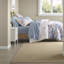Ensembles de literie moelleux doux en polyester à motif floral bleu pour une maison moderne