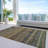 Doravine Brown Washable Indoor-Outdoor Rug - LOOMLAN-675538020