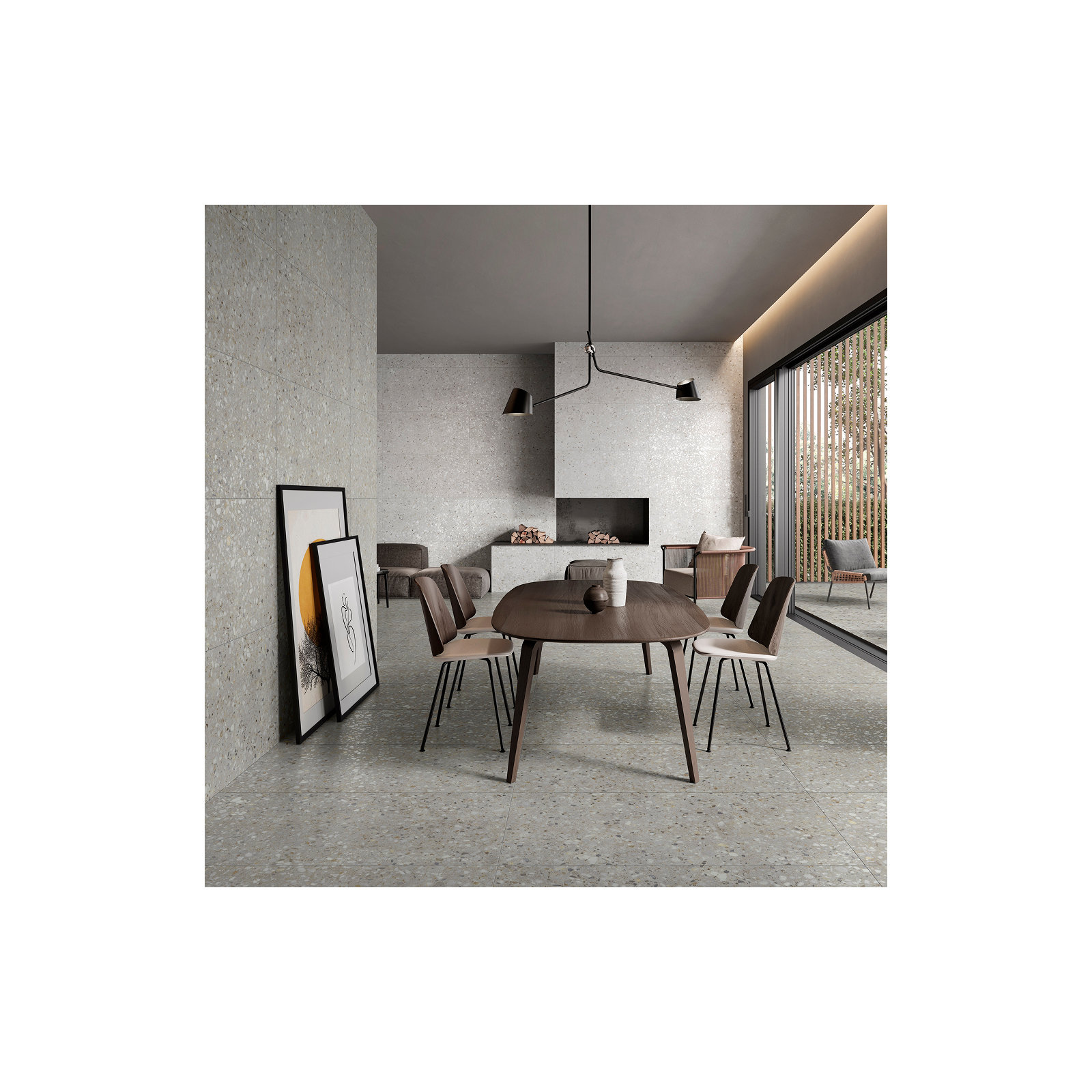 Forage 24" x 24" Matte, Perla