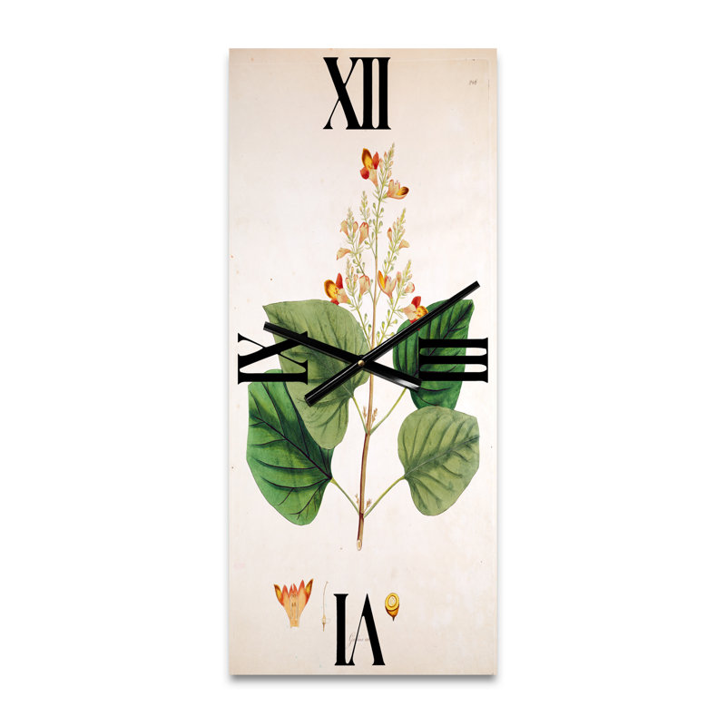 Horloge murale rétro London Plants, Petit