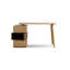 Bureau modulaire en bois massif avec coin d'écriture télescopique-1908292293