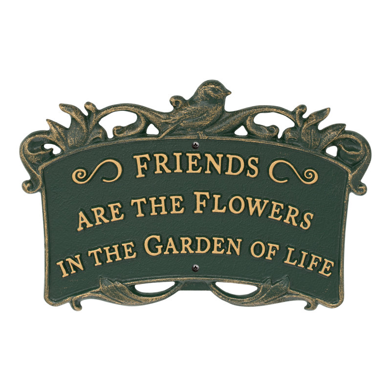 Songbird Friends Garden Plaque