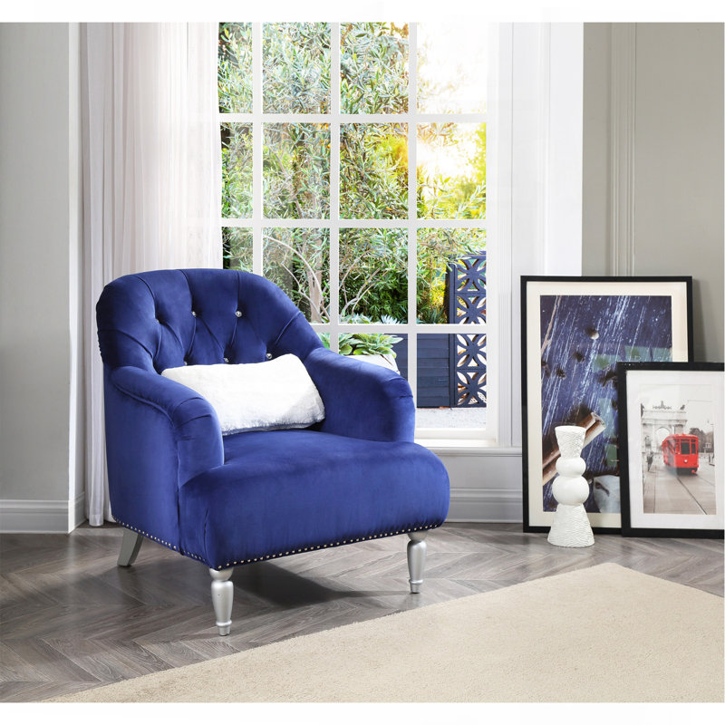 Accent Chair With Throw Pillow