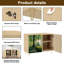Sideboard Buffet Cabinet with Storage Green forest by sun with 2 Doors for Living Room and Kitchen