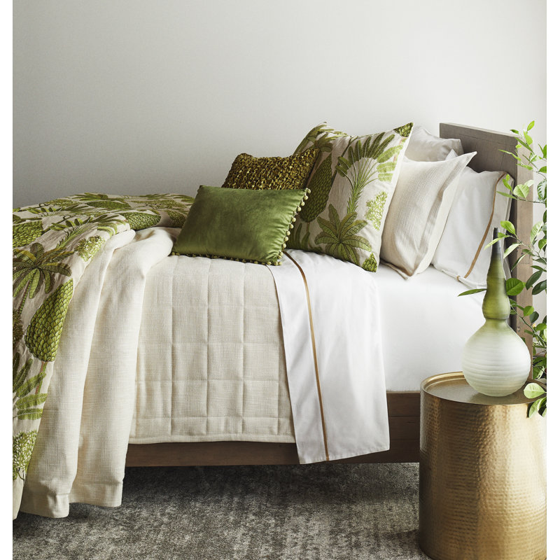 Majorelle Linen Square Pillow Cover & Insert