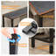Maurietta Stone Top Metal Base Dining Table-368727293