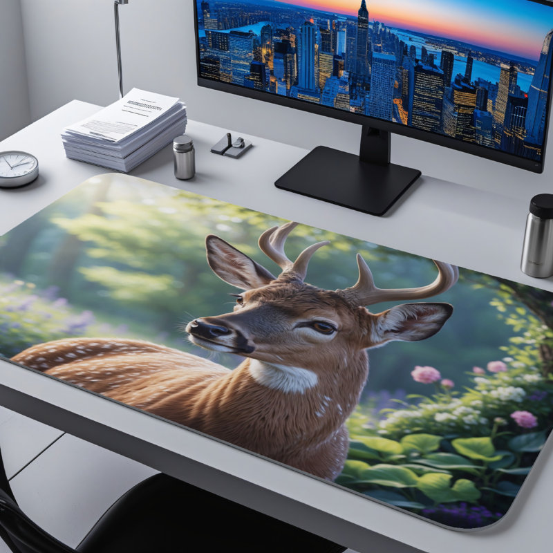 Polyester Desk Pad, 14.4x12.1