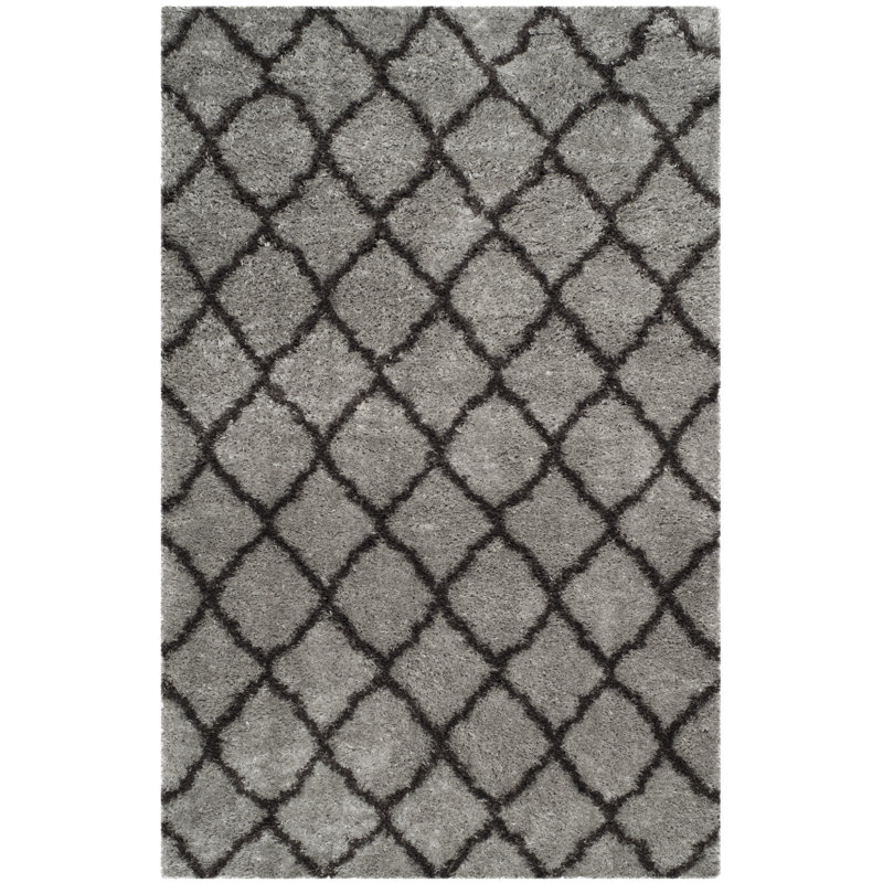 Trudie Shag Performance Geometric Rug, Rectangle 5'1" x 7'6"