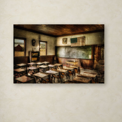 « one room school » par lois bryan, reproduction de photo sur toile tendue