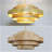 18.9 In.4-Light Wood Grain Drum Chandelier