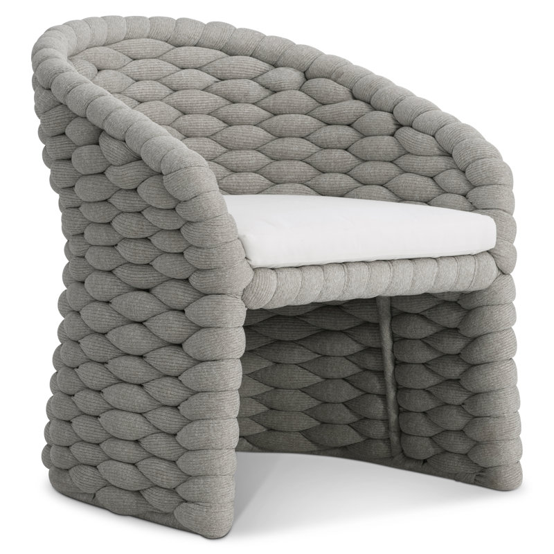 Outdoor Dining Armchair, Nordic Gray