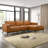 Goolsby Spacious Mid-Century Modern L-Shaped Sectional Sofa & Chaise