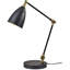 Lampe de bureau noire 18,5 po Euan