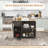 Versatile Triple-Cabinet Rolling Kitchen Island For Enhanced Culinary Experience