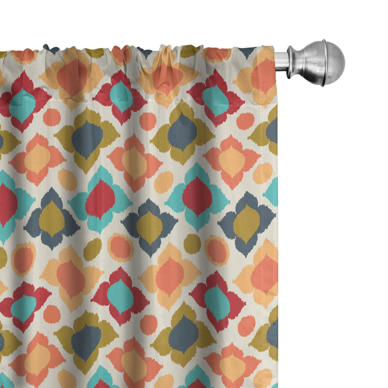 Orange Curtain Panels, 28" x 95"