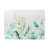 Blanc / motif floral vert