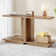C-shaped Side Table Set  Of 2, 2-tier Narrow End Table Wood Bedside Table Nightstand