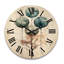 Horloge murale en bois massif Tuckerman-1299210832