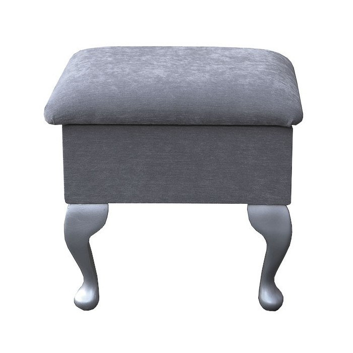 Upholstered Bench, Silver