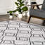 Tapis à rayures géométriques Leo SpinClean-2128603108