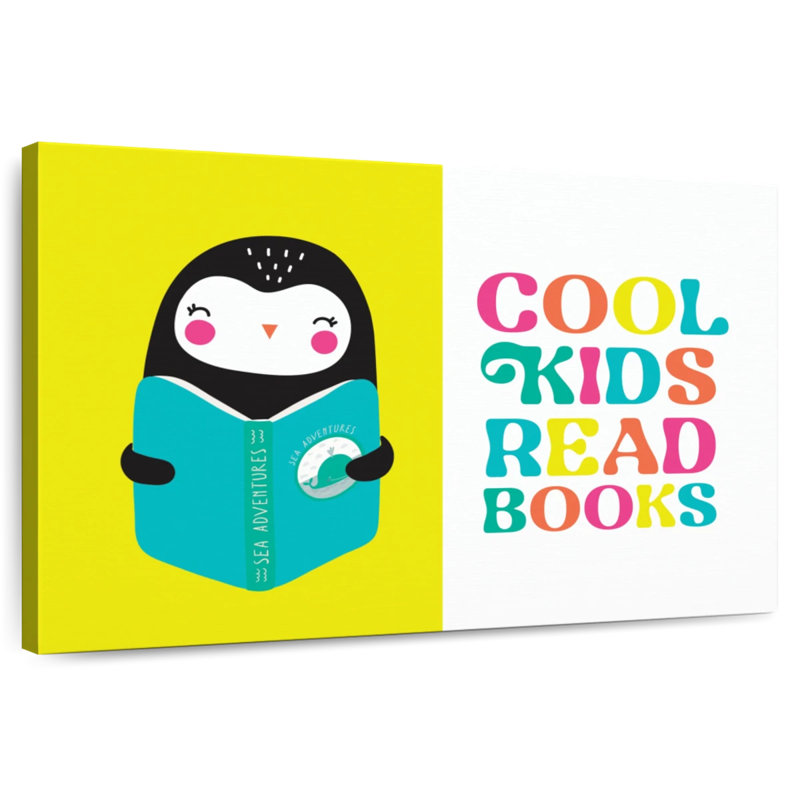 Ashelle Nursery Cool Kids Read Quote, 24" H x 36" W
