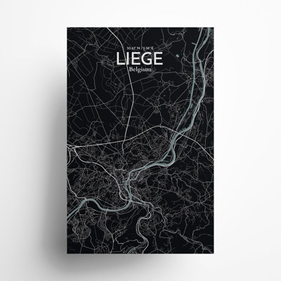 «Liege City Map», impression
