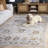 Vintage Rosewood 500 Performance Floral Indoor Rug-117806450