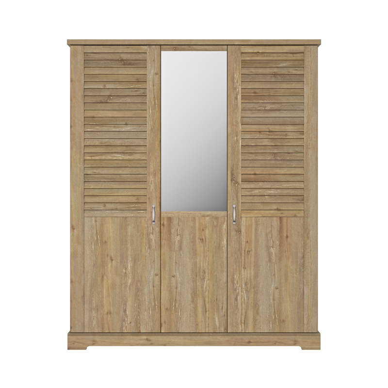 Richas 3 Door Manufactured Wood Wardrobe