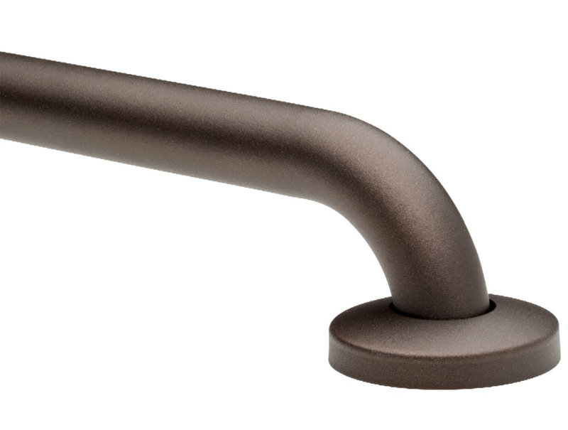 Barre de maintien No Drill Gripp, H 3 po x L 21 po x P 3 po, Bronze huilé