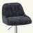 Upgraded Adjustable Swivel Bar Stools  -  Faux Leather & Fabric Upholstered Counter Height Stools with Chrome Base for Kitchen Island, Bar-1992848967