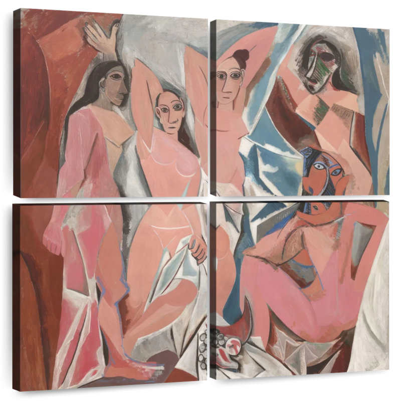 Avery Les Demoiselles D'Avignon, H 26 po x l 26 po