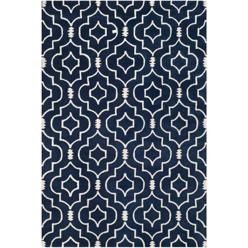 Annabelle Geometric Wool Area Rug, Rectangle 183 x 274 cm