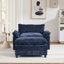 Fauteuil club moderne avec repose-pieds-335454552