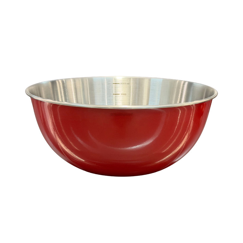 Buckingham Stainless Steel Mixing Bowl, Red