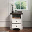Table de chevet avec station de charge: table de chevet de 25 po avec 2 tiroirs, USB, type C, prise de courant, table de chevet de ferme pour chambre à coucher, salon