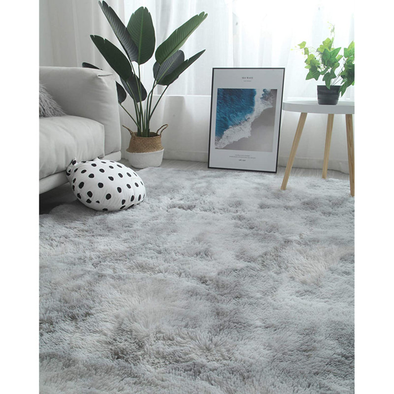 Tapis gris Eunie, Rectangle 6 pi 6 po x 10 pi