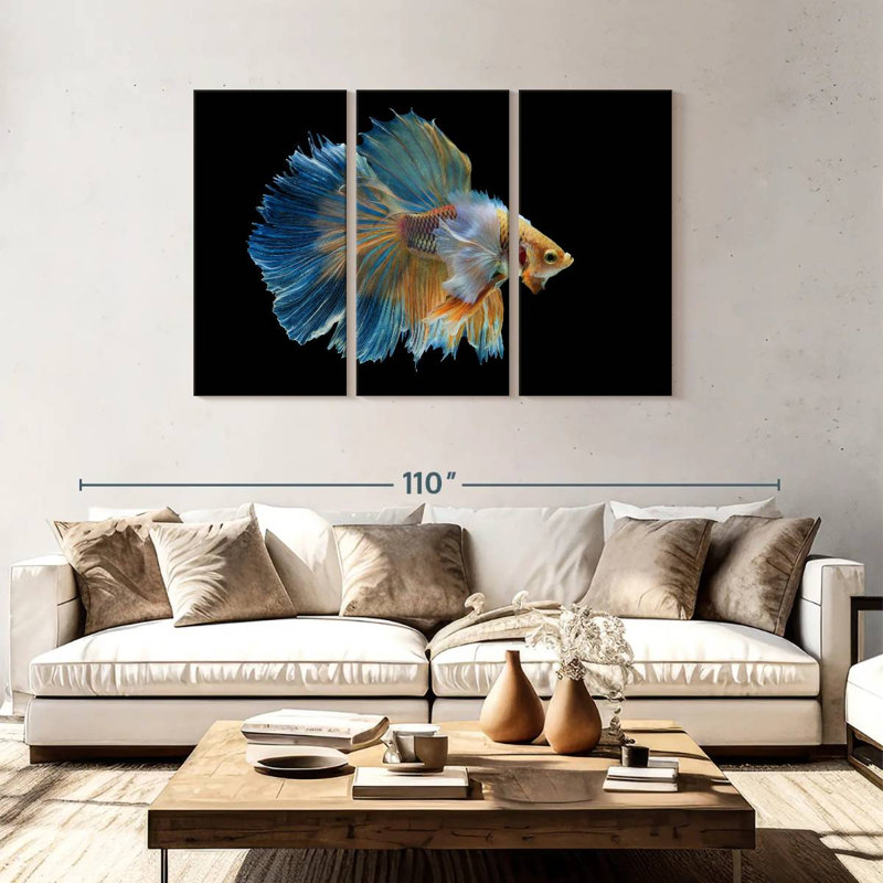 Brampt Sublime Fighter Fish, 48" H x 74" W