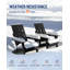 Chaise Adirondack, chaise Adirondack surdimensionnée en PEHD pliable avec porte-gobelet-114838678