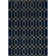 Glam Navy Blue Gold Area Rug