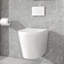 Toilette allongée à fixation murale (siège inclus)
