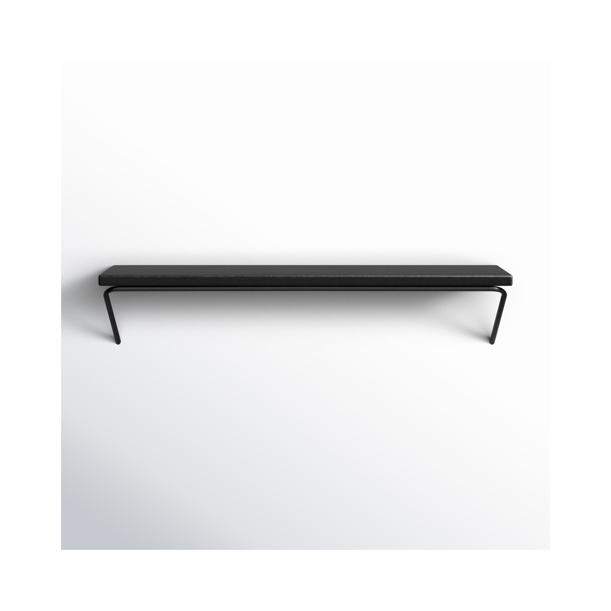 Dryden Wall Mounted Shelves, Black, 7.5'' H X 36'' W X 8'' D