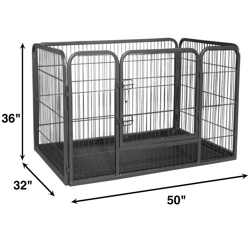 Enclos pour animaux de compagnie Cyrus, H 36 po x l 32 po x L 50 po