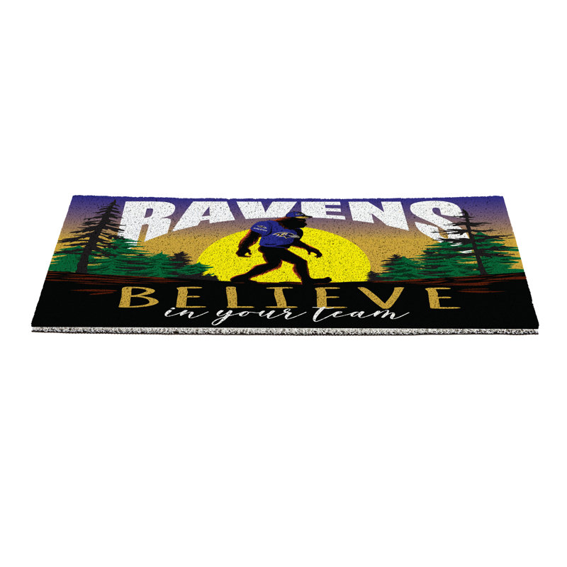 Paillasson en PVC Baltimore Ravens, 28 po x 16 po