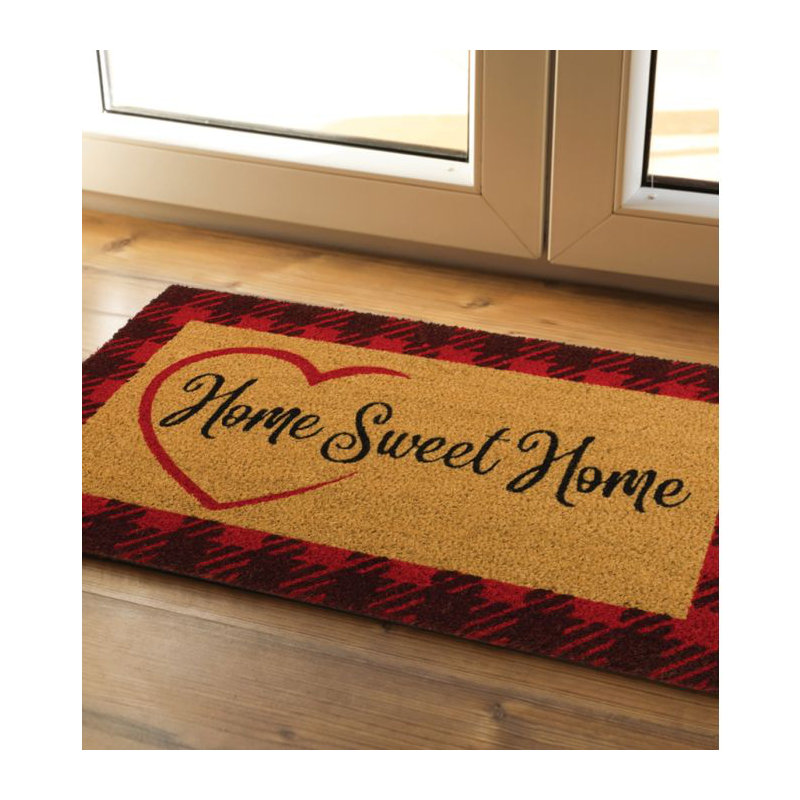 Paillasson antidérapant 30x18, « Home Sweet Home »