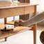 Table basse moderne en bois massif minimaliste-389978228