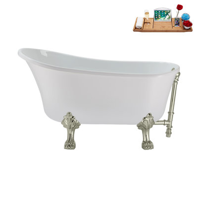 51.2'' x 25.6'' Soaking Acrylic Bathtub